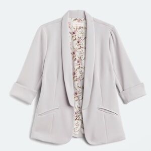 Skies Are Blue Light Lavender Blazer Classic Notched Lapels